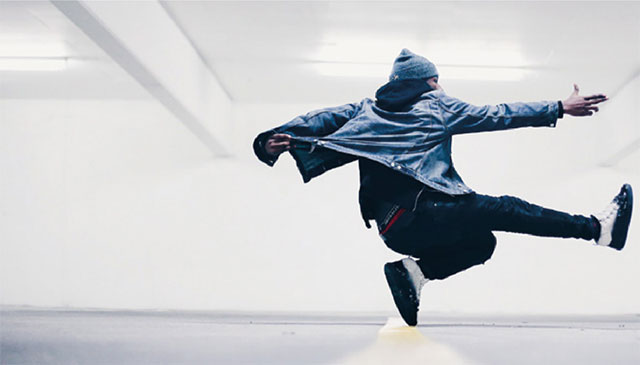 Boy jumping